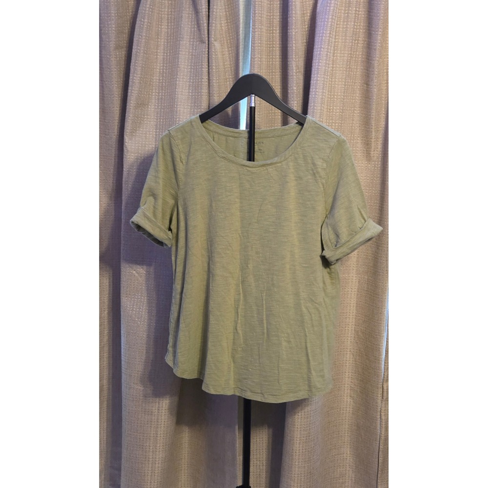 Talbots Plus Short Sleeve Blouse Women'sā Size X (XL/14-16W) Green